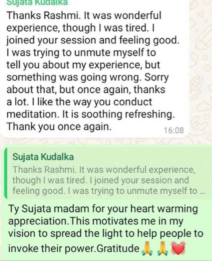 Healing Session Experience