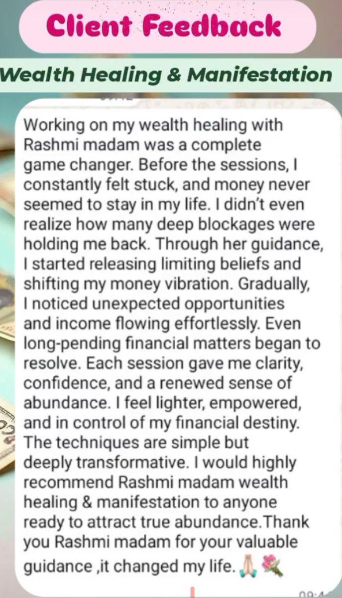 Wealth Healing & Manifestation