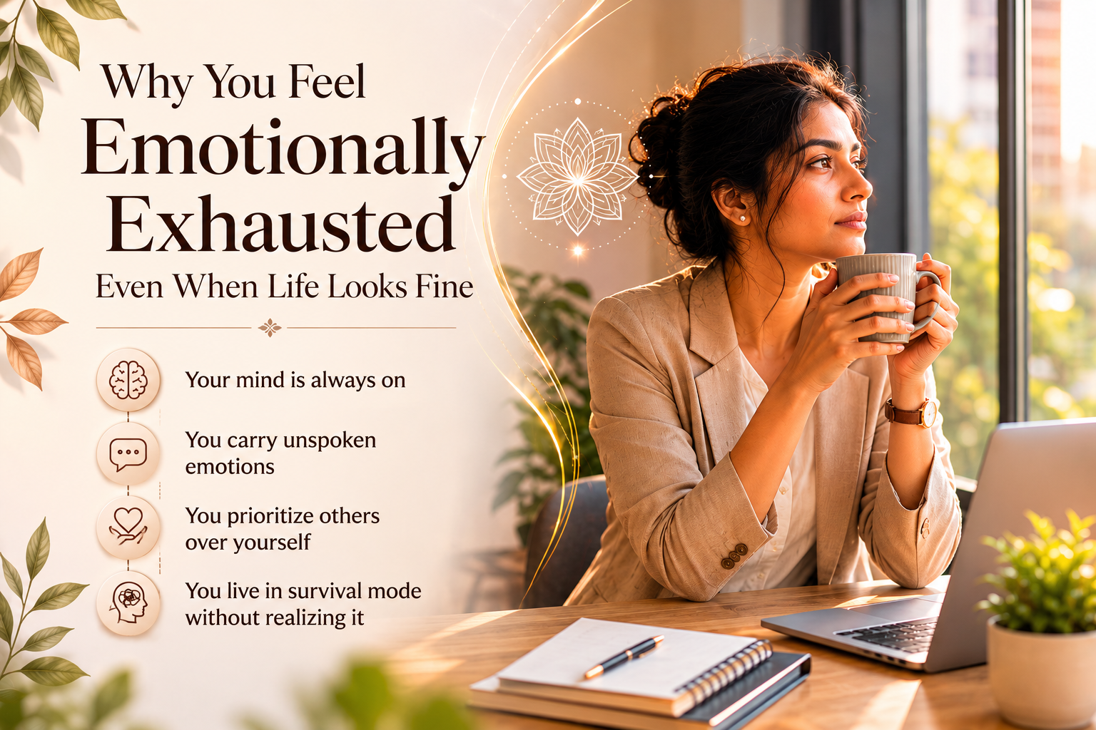 Why You Feel Emotionally Exhausted Even When Life Looks Fine